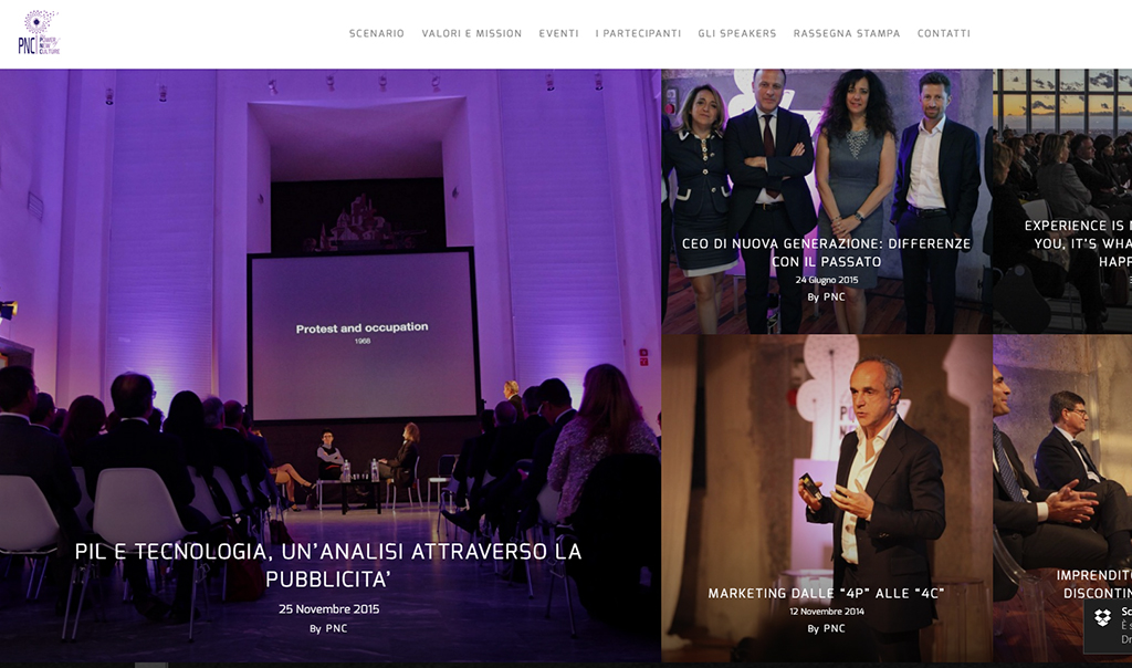 Realizzazione sito, screenshot