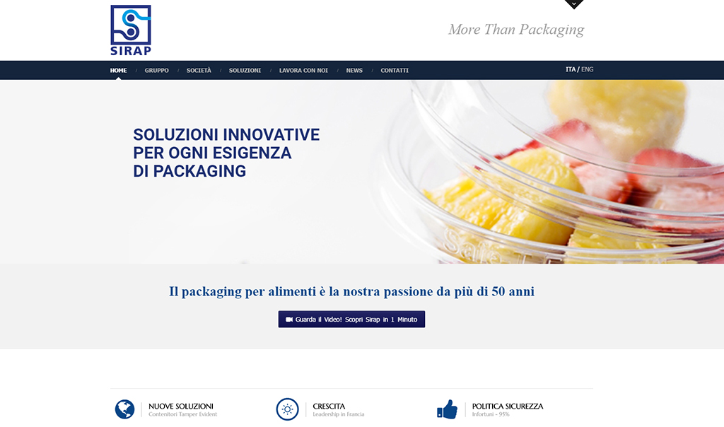 Realizzazione sito web, screenshot