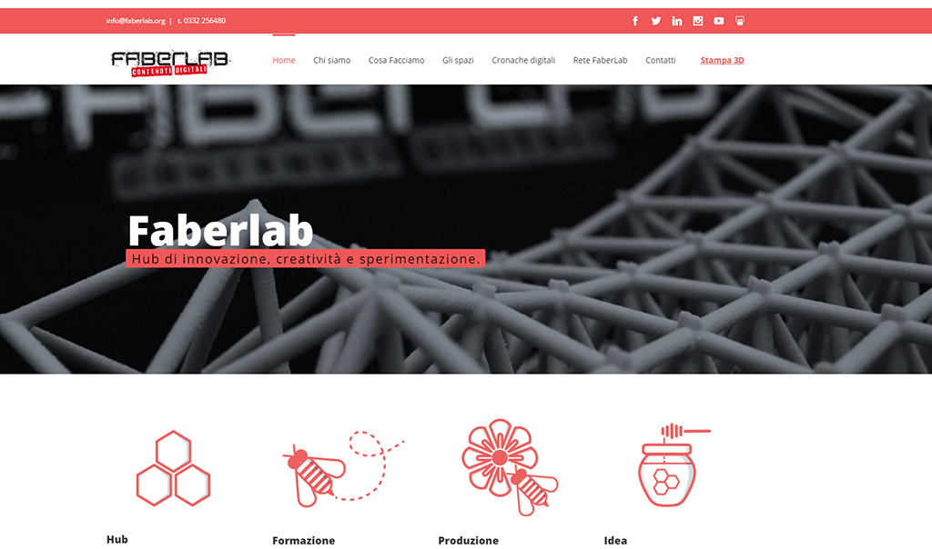 Realizzazione sito, screenshot