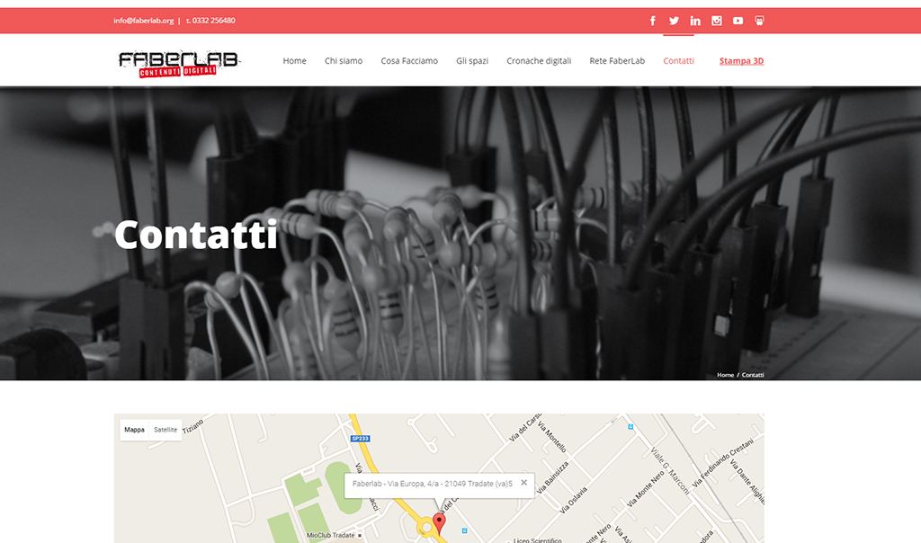 Realizzazione sito, screenshot